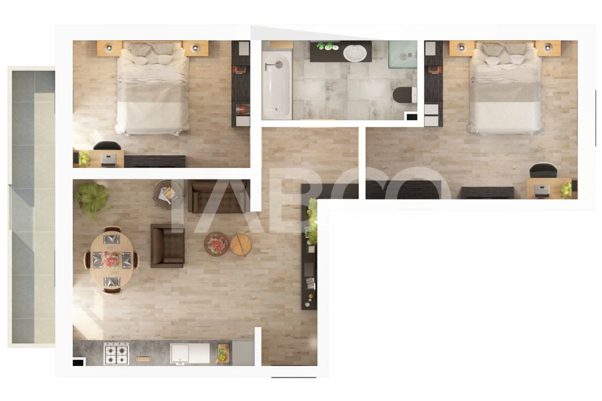 COMISION 0 - Apartament de vanzare 3 camere decomandate Doamna Stanca - 4
