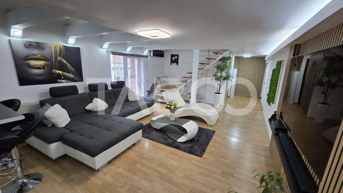Apartament de vanzare 82mp 4 camere 2 bai in zona Rahovei Sibiu - 2