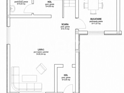 Casa de vanzare 4 camere 110mp 2 bai debara 2 parcari Arhitectilor