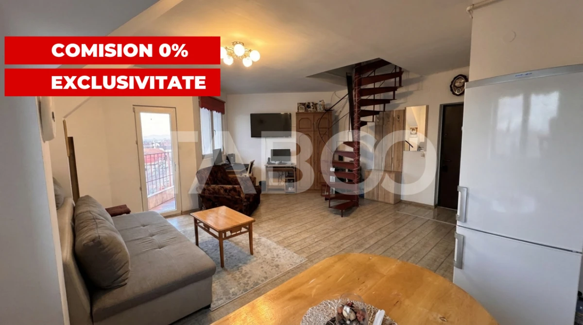 Apartament 3 camere mobilat utilat 65mp 2 BAI COMISION 0% Valea Aurie - 1