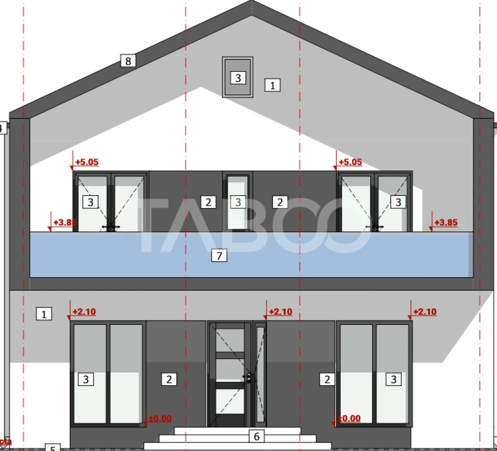 Casa spatioasa cu 4 camere si 3 bai de vanzare 254mp Turnisor - 2