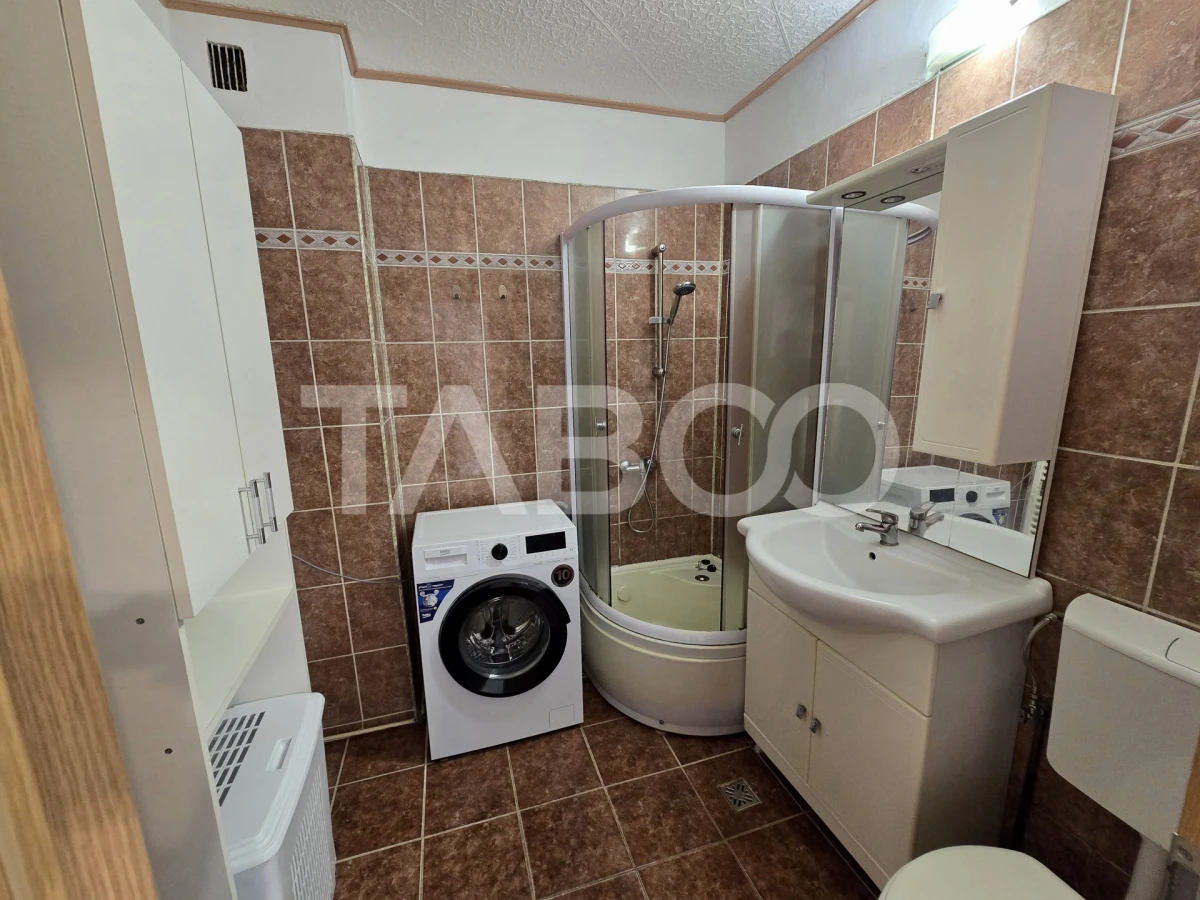 Apartament 2 camere de vanzare mobilat pivnita balcon Siretului Sibiu - 7