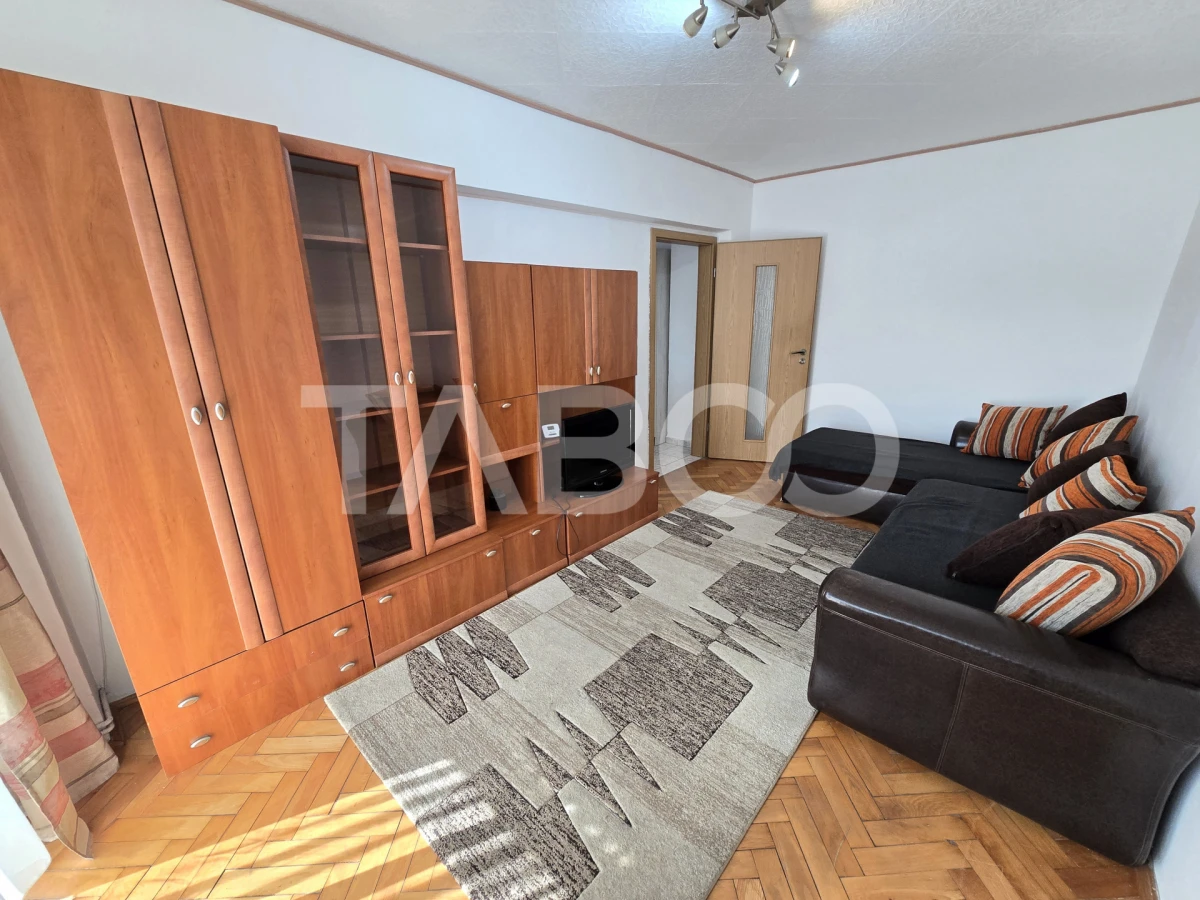 Apartament 2 camere de vanzare mobilat pivnita balcon Siretului Sibiu - 1