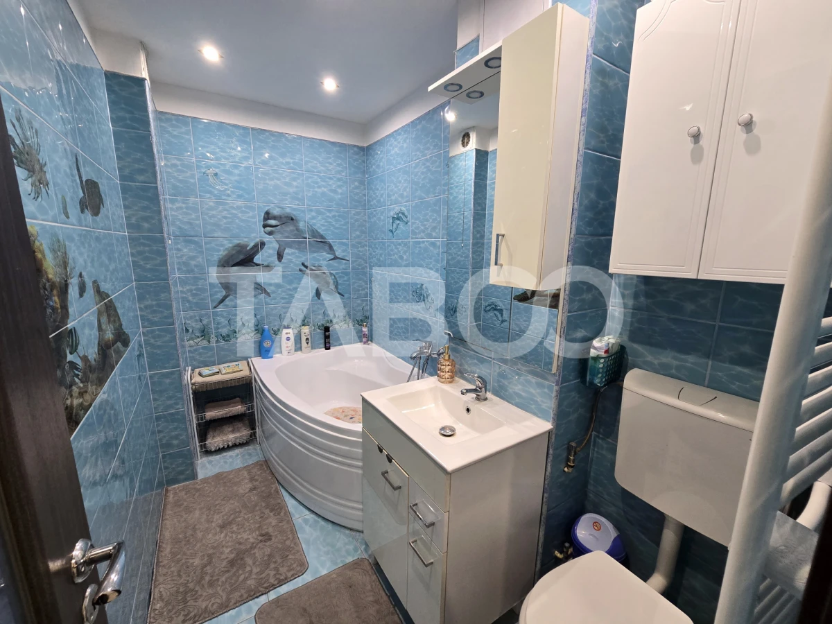 Apartament 3 camere mobilat 2 bai balcon pivnita Mihai Viteazul Sibiu - 5