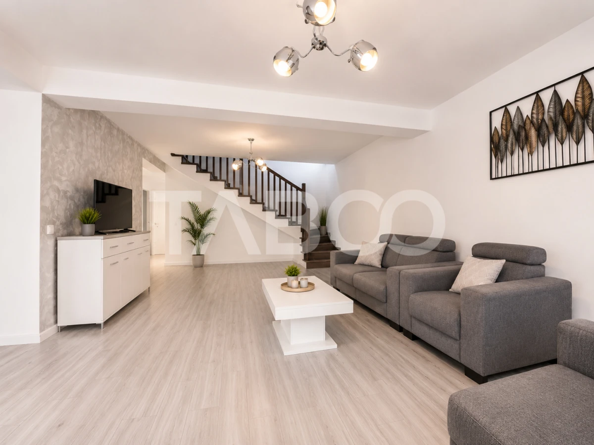 Casa spatioasa de inchiriat 5 camere 2 bai 2 locuri parcare Selimbar - 2