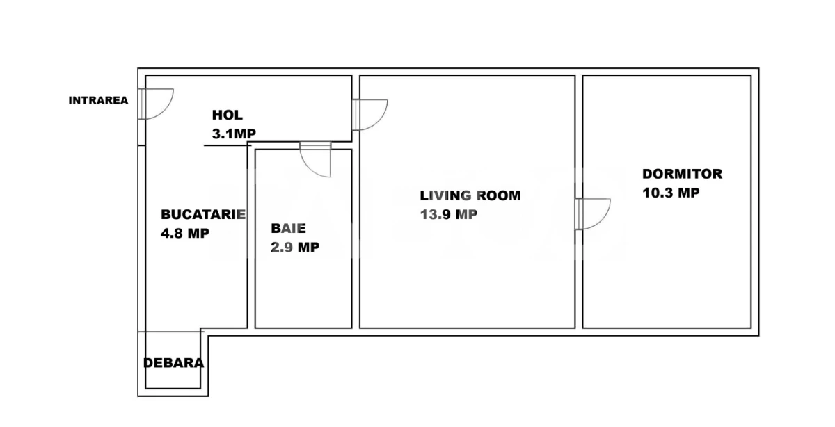 Apartament modern de vanzare 2 camere Pensiunea Korona Mihai viteazul - 3