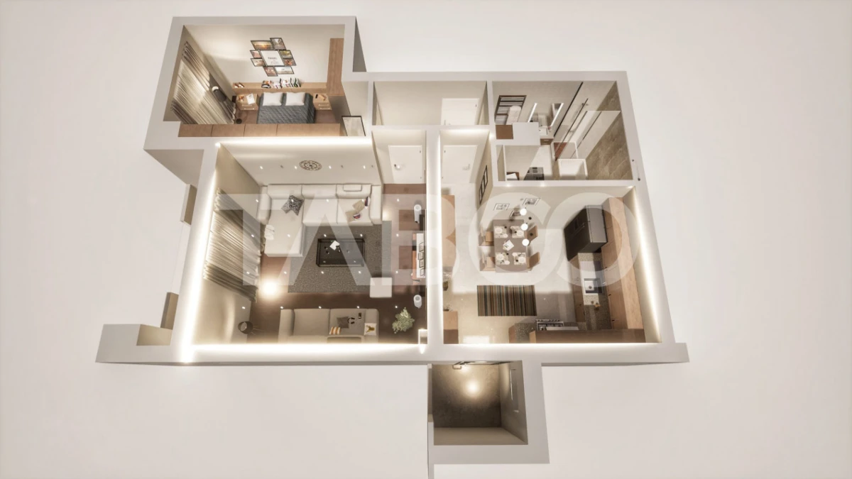 Apartament decomandat 2 camere 60 mp utili cu pivnita si parcare - 8