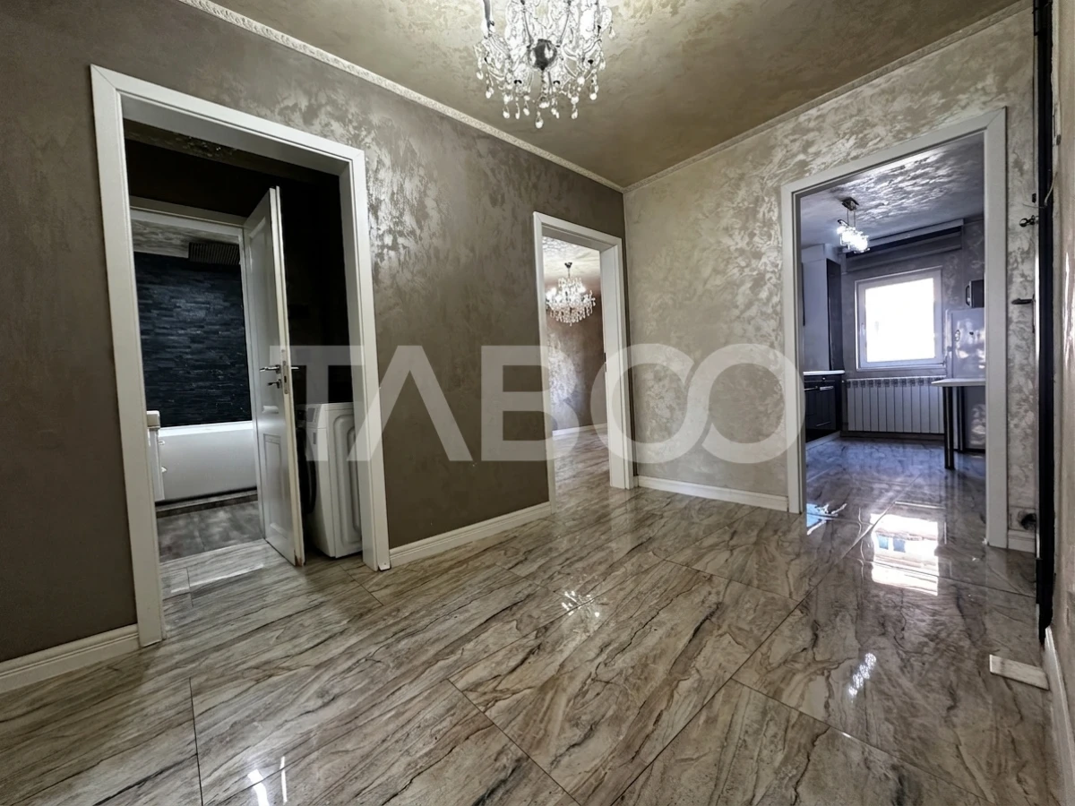 Apartament de vanzare 4 camere ultrafinisat etaj 1 zona Strand Sibiu - 8