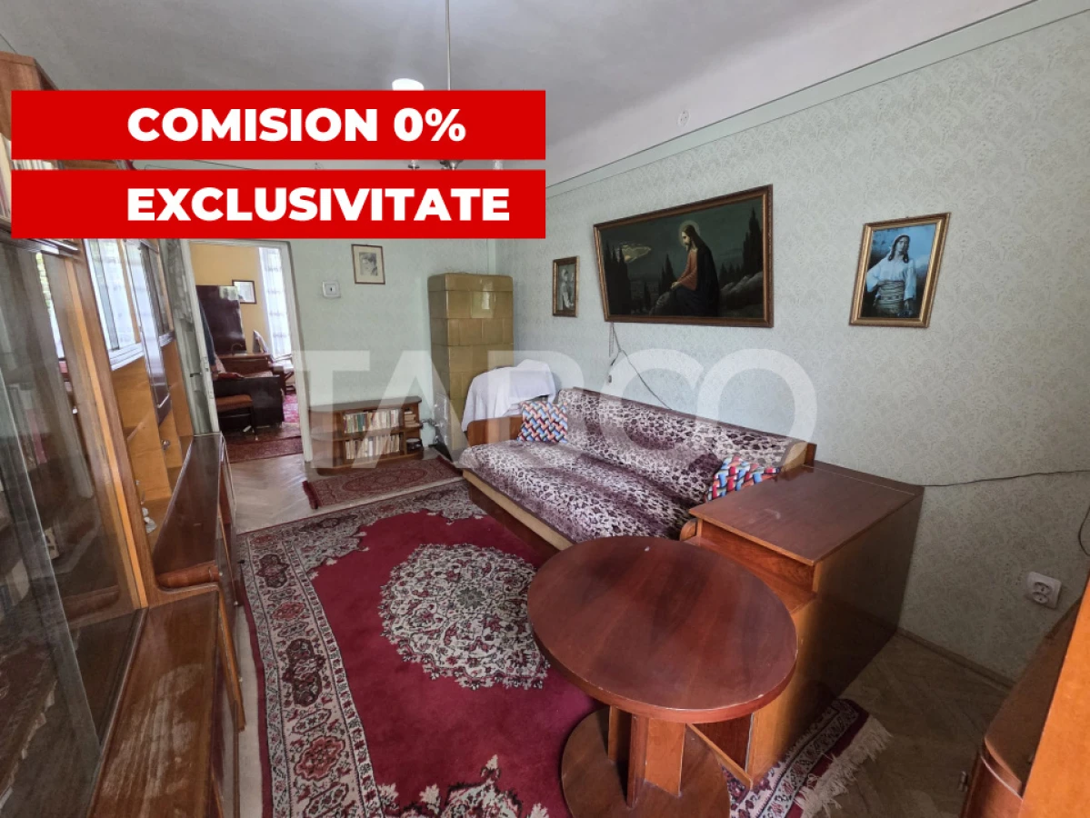 Apartament 2 camere semidecomandat 42 mp utili etajul 1 zona Negoiu - 1