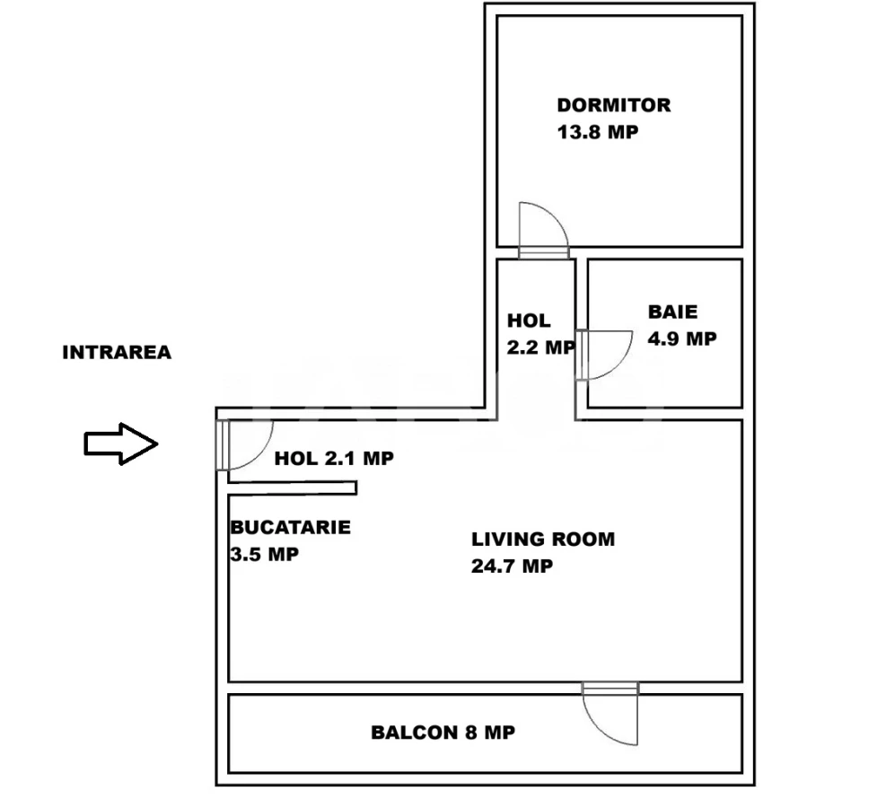 Apartament decomandat 2 camere si balcon Selimbar Brana - 5