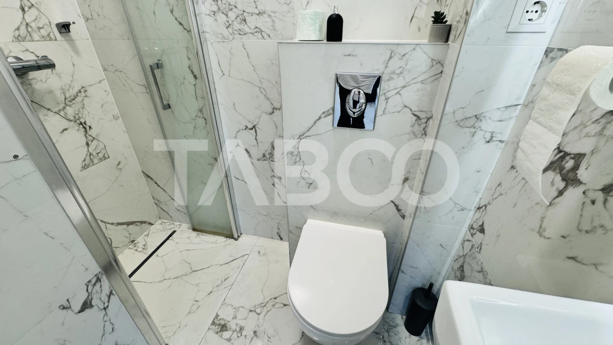 Penthouse cu terasa de 51mp de vanzare 3 camere 2 bai 1 parcare Sibiu - 9