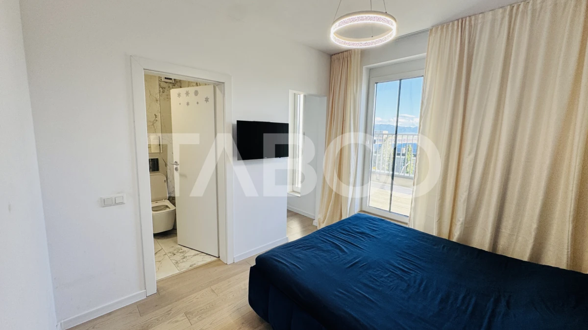 Penthouse cu terasa de 51mp de vanzare 3 camere 2 bai 1 parcare Sibiu - 8