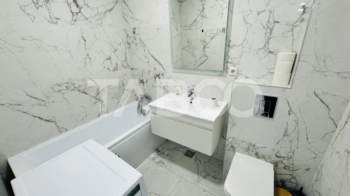 Penthouse cu terasa de 51mp de vanzare 3 camere 2 bai 1 parcare Sibiu - 7
