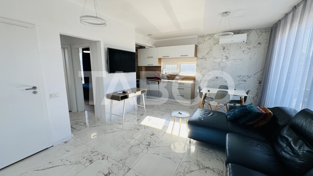 Penthouse cu terasa de 51mp de vanzare 3 camere 2 bai 1 parcare Sibiu - 5