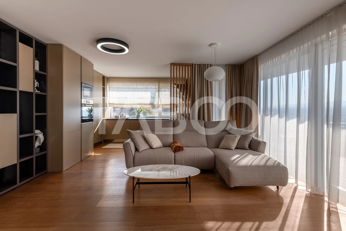 Apartament de lux de vanzare cu 3 camere cu gradina de 200 mp - 1