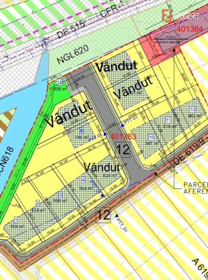 Teren intravilan, suprafata de 504 mp, cartier nou, in Utvin - ID V5060 - 8