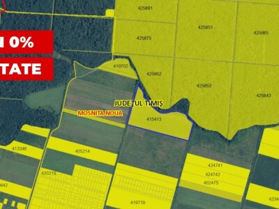 COMISION 0% Teren extravilan Mosnita in zona de Padurea Bistra - 66.667 mp