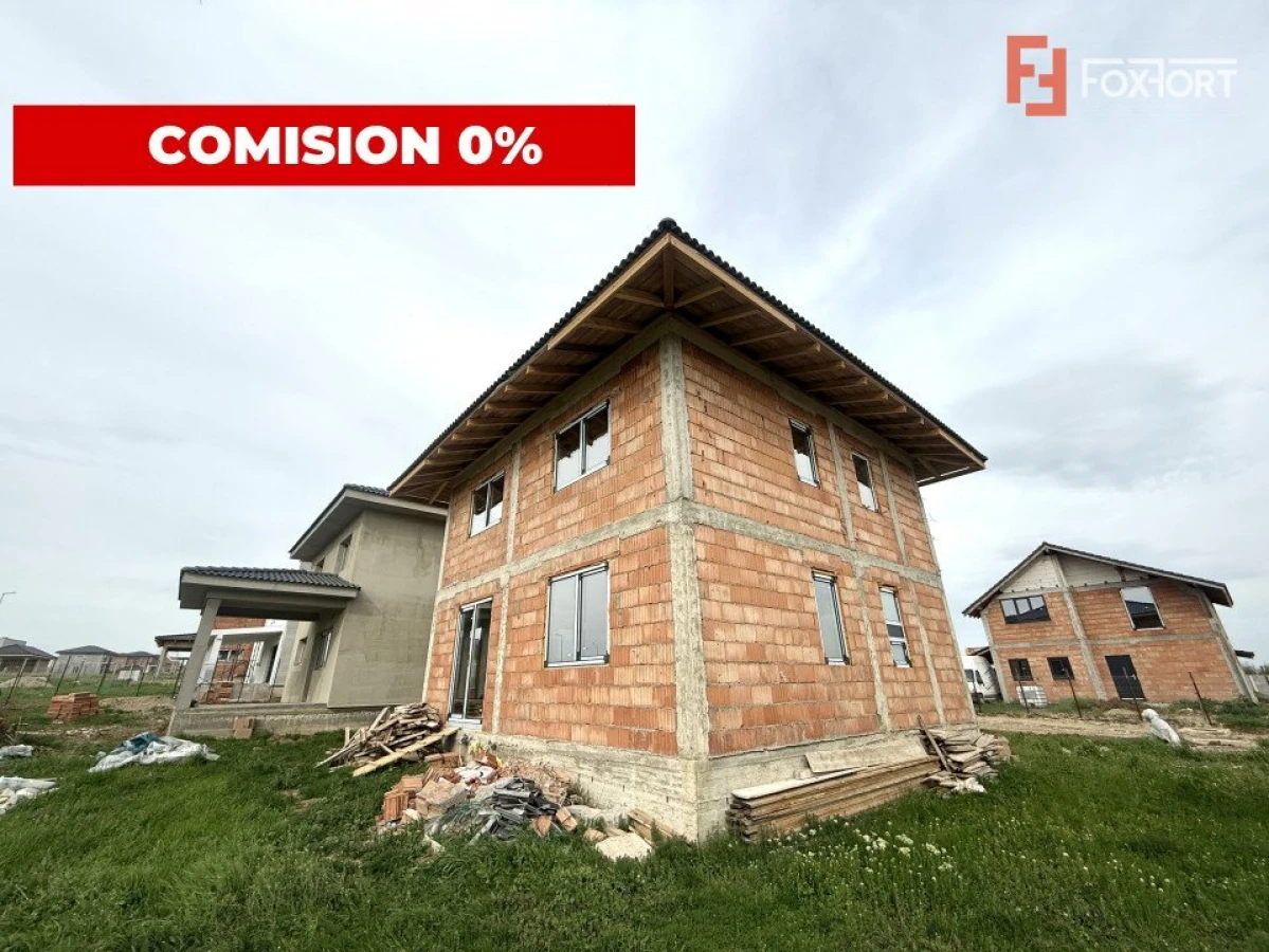 Casa individuala la rosu, 5 camere, teren 508 mp, in Giarmata - 1