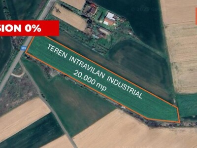 COMISION 0% Teren intravilan de 20.000 mp, front de 52 ml, zona Sag