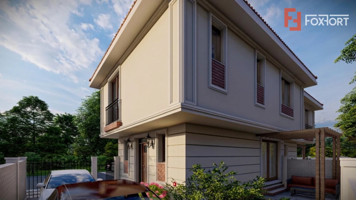 Proiect modern in stil mediteranean cu 4 camere - Giroc - 1