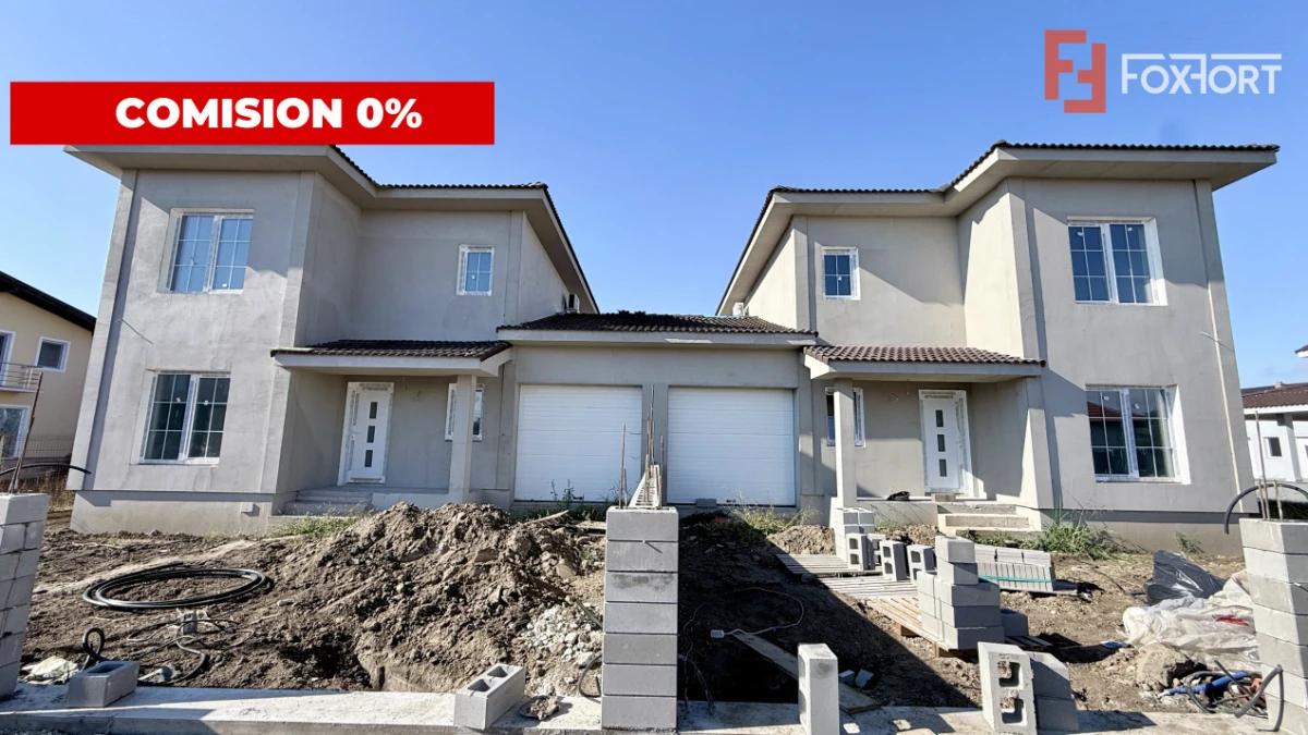Comision 0% Duplex de vanzare, 5 camere despartit prin garaj - Mosnita Veche - 1