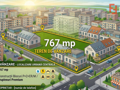Teren intravilan de 767 mp - zona Buziasului perfect pentru constructii