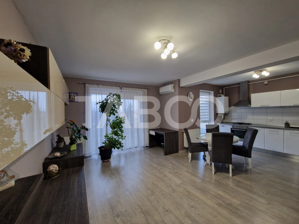 Apartament decomandat 3 camere mobilat si utilat Turnisor Sibiu - 9
