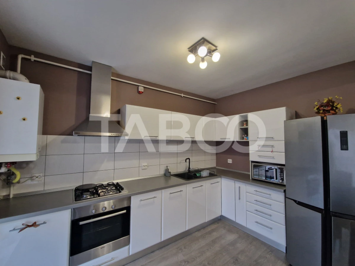 Apartament decomandat 3 camere mobilat si utilat Turnisor Sibiu - 6