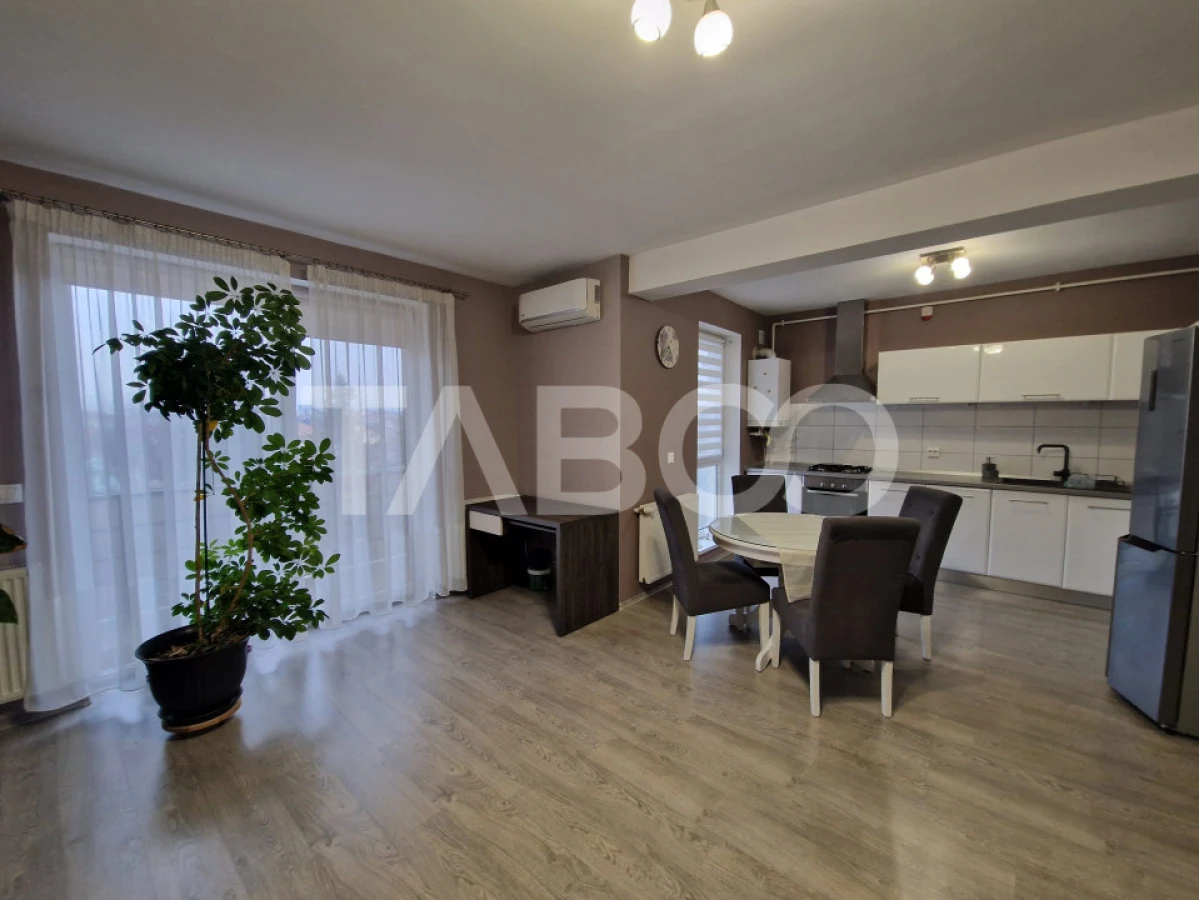 Apartament decomandat 3 camere mobilat si utilat Turnisor Sibiu - 2