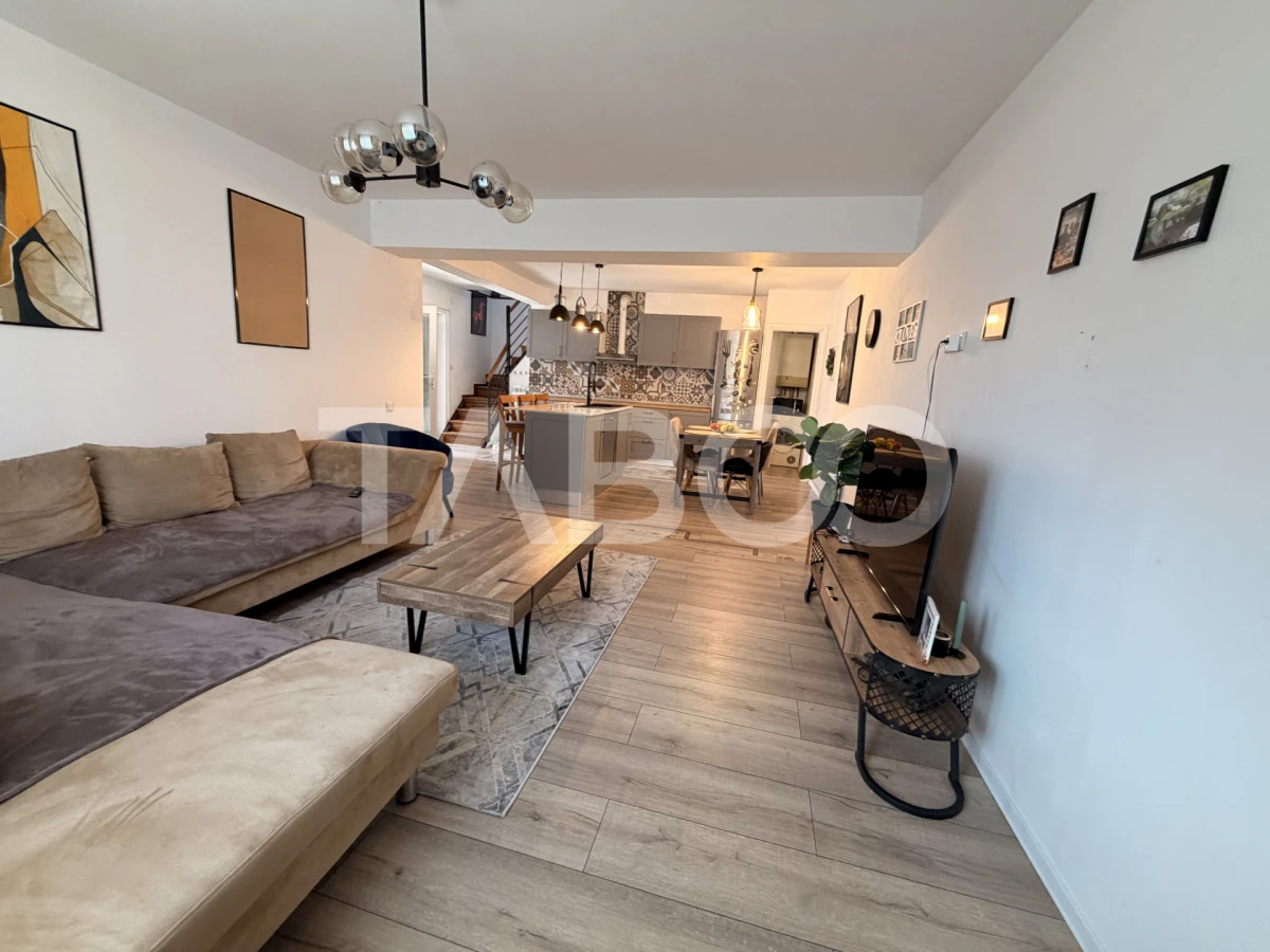 Casa individuala moderna de vanzare cu 5 camere 2 bai teren Sura Mare - 1