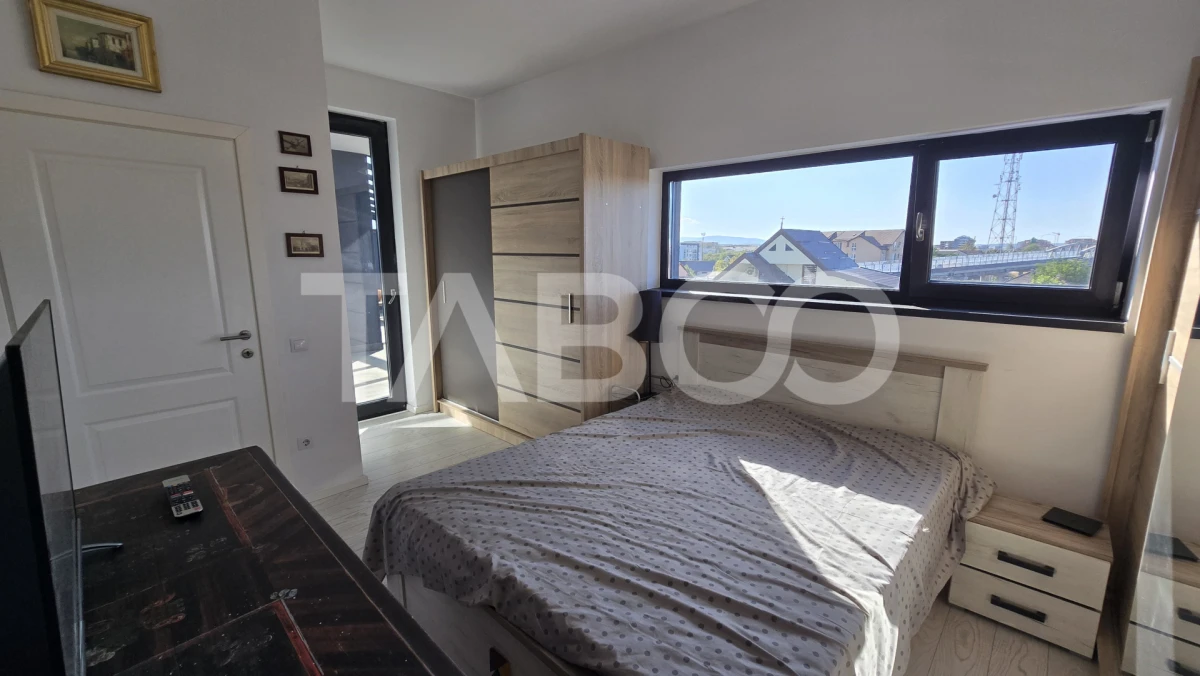 Penthouse de inchiriat 3 camere 2 bai si terasa de 107mp in Piata Cluj - 9