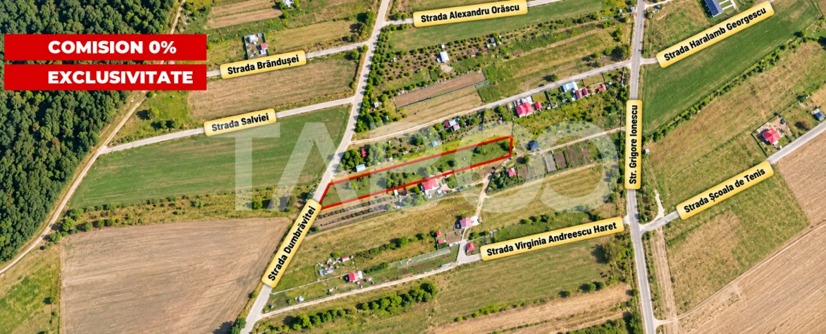 Teren intravilan de vanzare pe str Dumbravitei zona Calea Cisnadiei - 1