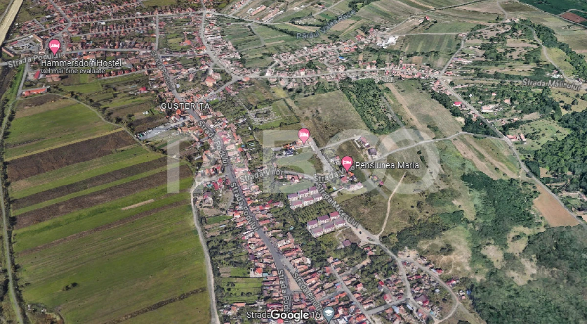 Teren intravilan cu utilitati 2269 mp 2 fronturi zona Gusterita Sibiu - 1