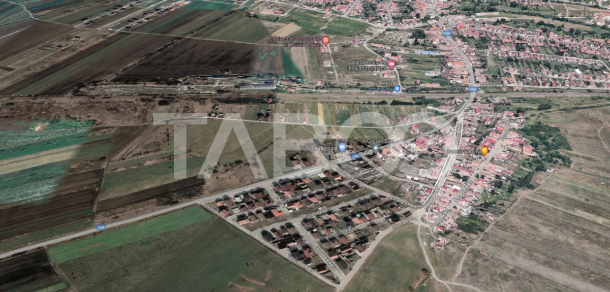Teren de vanzare 629 mp cu autorizatie de constructie Cristian Sibiu - 4