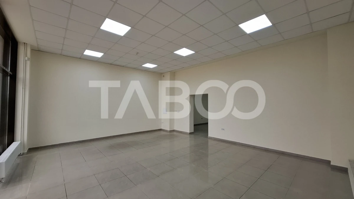 Spatiu comercial cu 2 camere 132 mpu parter cu vad auto Turnisor Sibiu - 1