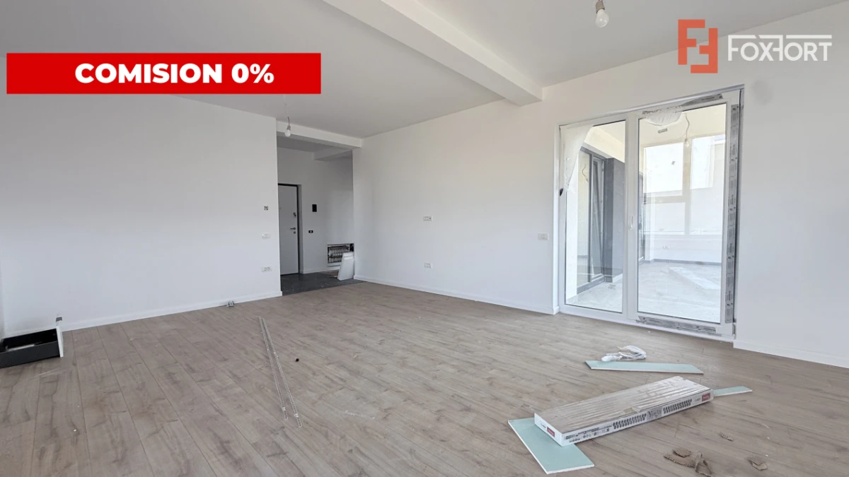 Comision 0% Apartament de vanzare, 3 camere + terasa de 15,62 mp Mosnita - 2
