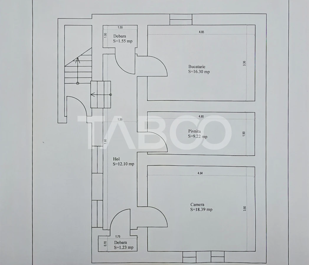 Casa individuala de vanzare cu teren 237 mp garaj in zona Lupeni Sibiu - 9