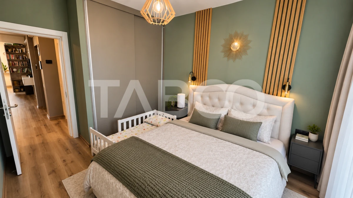 Apartament modern 3 camere 2 bai 2 locuri de parcare 66m Selimbar - 5