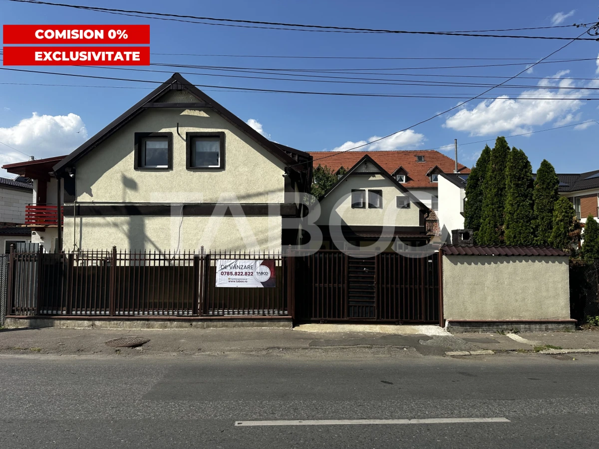 Casa individuala de vanzare acces auto in curte pe malul Cibinului - 1
