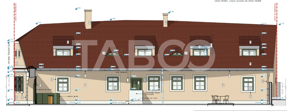 Proiect autorizat de reabilitare casa individuala in centrul Sibiului - 6