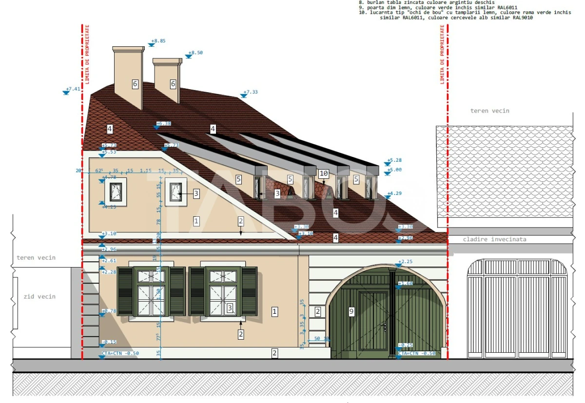 Proiect autorizat de reabilitare casa individuala in centrul Sibiului - 5