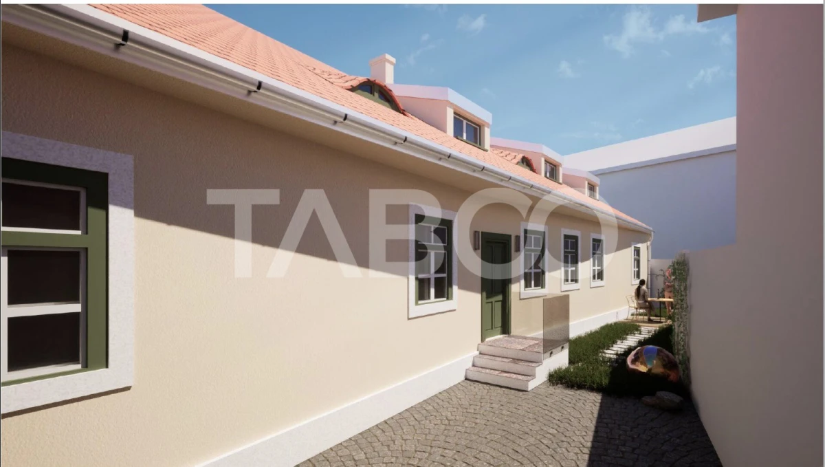 Proiect autorizat de reabilitare casa individuala in centrul Sibiului - 2