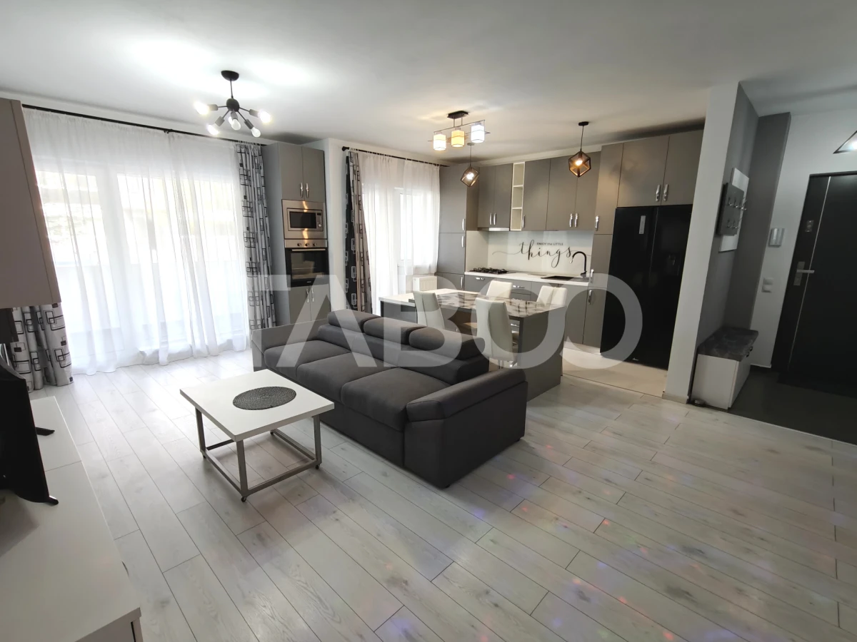 Apartament modern 3 camere - mobilat si utilat - balcon si parcare - 5