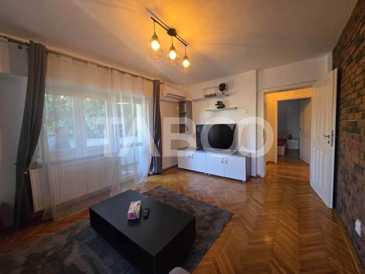 Apartament 2 camere de inchiriat decomandat 55mp zona Sub Arini Sibiu - 1