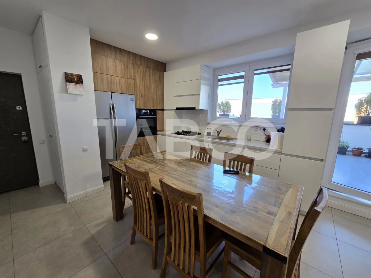 Penthouse 4 camere mobilat 2 bai 2 parcari terasa 72 mp Turnisor Sibiu - 8