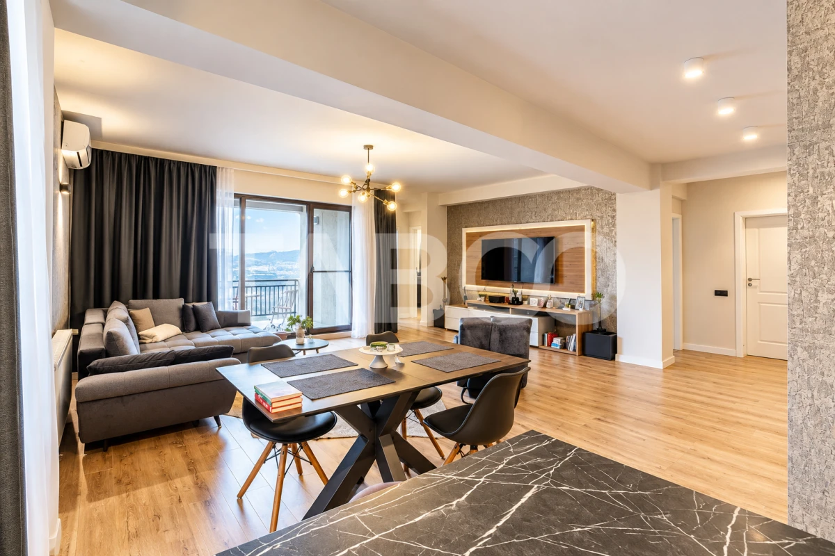 Apartament 3 camere finisaje premim cu priveliste spre oras Iris - 1