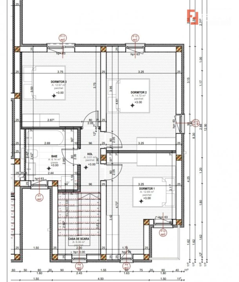 Duplex 4 camere Mosnita Noua pozitionat la asfalt cu toate utilitatile - 6