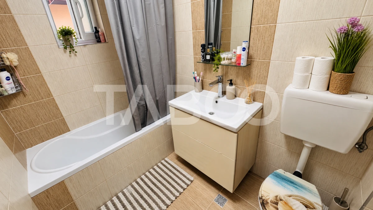 Apartament 3 camere de vanzare MOBILAT UTILAT 2 bai 1 parcare Selimbar - 7