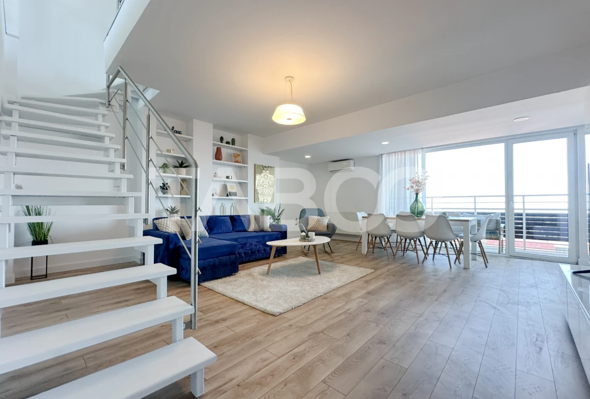 Penthouse de vanzare 2 nivele 160 mp utili 75 mp terasa cu garaj - 1