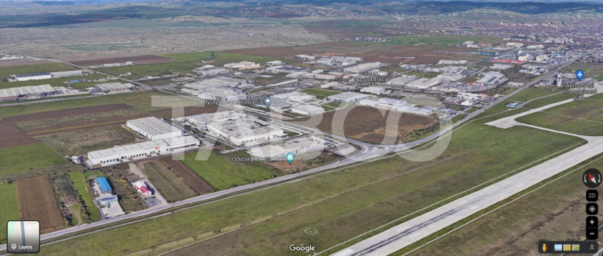 Teren intravilan 2 ha deschidere drum zona Industriala Vest Sibiu - 3